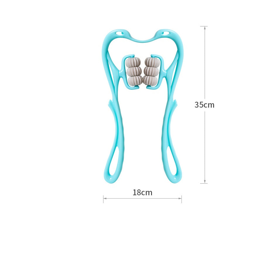 Masajeador de cuello manual con rodillos 360° – imagen 2